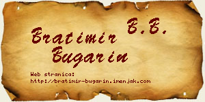 Bratimir Bugarin vizit kartica